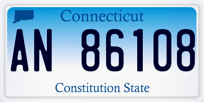 CT license plate AN86108