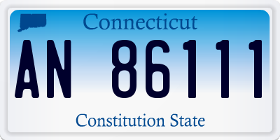 CT license plate AN86111