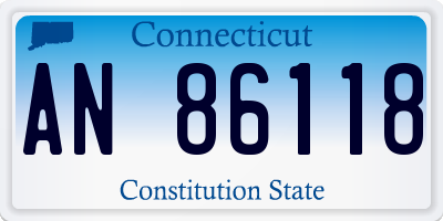 CT license plate AN86118