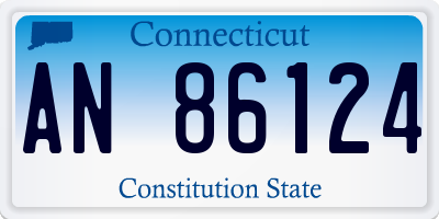 CT license plate AN86124
