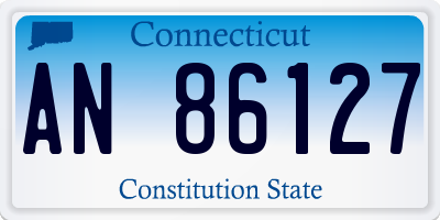 CT license plate AN86127