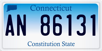 CT license plate AN86131