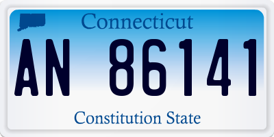 CT license plate AN86141
