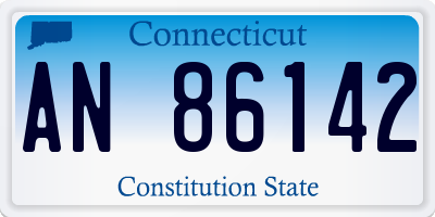 CT license plate AN86142