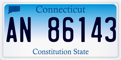 CT license plate AN86143