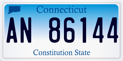 CT license plate AN86144