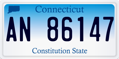 CT license plate AN86147
