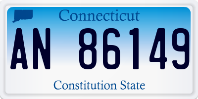 CT license plate AN86149