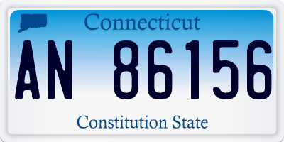 CT license plate AN86156