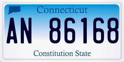 CT license plate AN86168