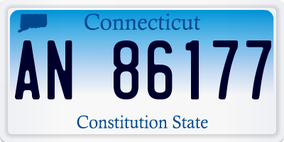 CT license plate AN86177