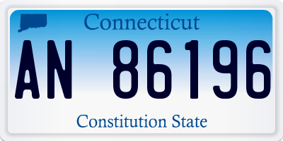 CT license plate AN86196