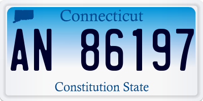 CT license plate AN86197