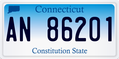 CT license plate AN86201