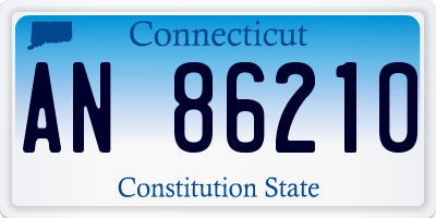 CT license plate AN86210