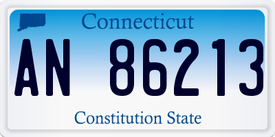 CT license plate AN86213