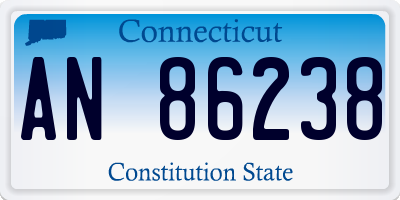 CT license plate AN86238