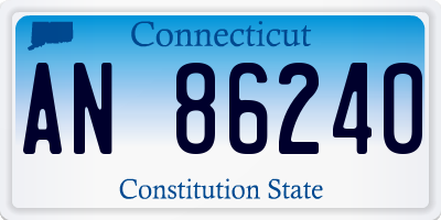 CT license plate AN86240