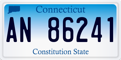 CT license plate AN86241