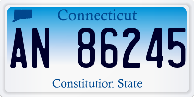 CT license plate AN86245