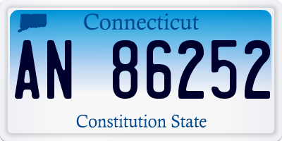 CT license plate AN86252