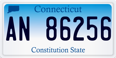 CT license plate AN86256