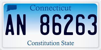 CT license plate AN86263