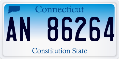 CT license plate AN86264