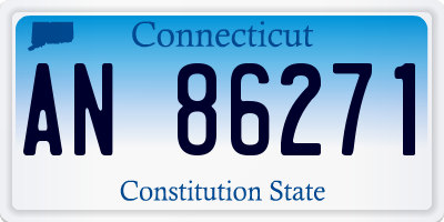 CT license plate AN86271