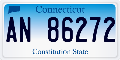 CT license plate AN86272