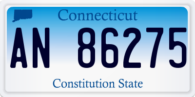 CT license plate AN86275