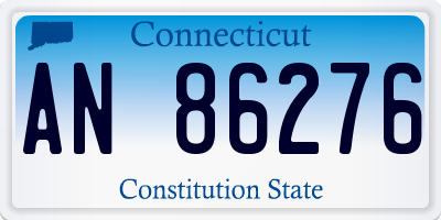 CT license plate AN86276