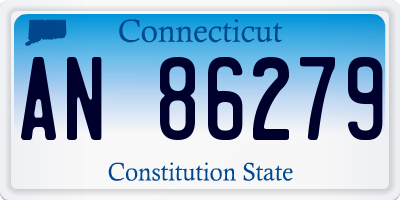 CT license plate AN86279
