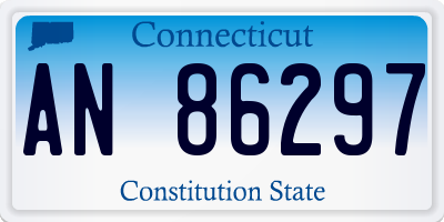 CT license plate AN86297