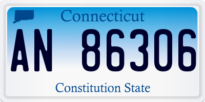 CT license plate AN86306