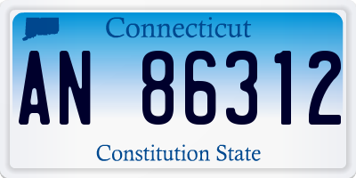 CT license plate AN86312