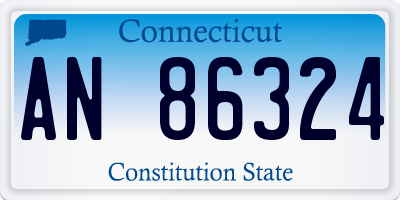 CT license plate AN86324