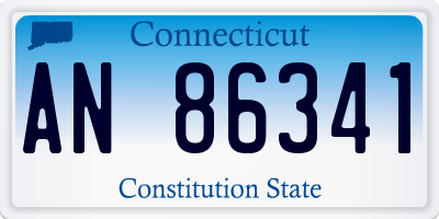 CT license plate AN86341