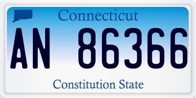 CT license plate AN86366