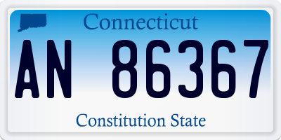 CT license plate AN86367