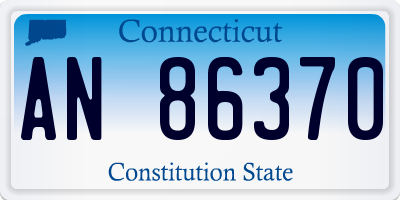 CT license plate AN86370
