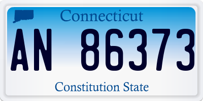 CT license plate AN86373