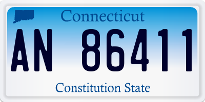 CT license plate AN86411