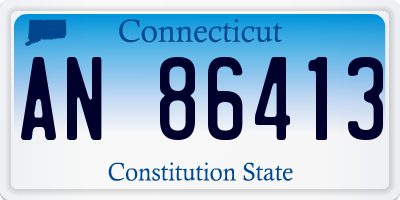 CT license plate AN86413
