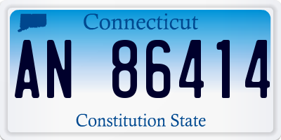 CT license plate AN86414