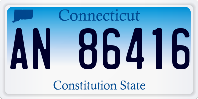 CT license plate AN86416