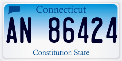 CT license plate AN86424
