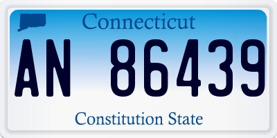CT license plate AN86439