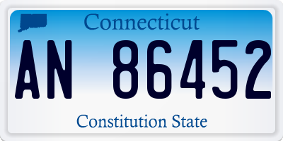 CT license plate AN86452