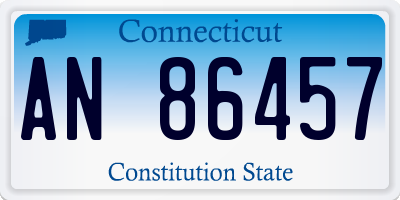 CT license plate AN86457